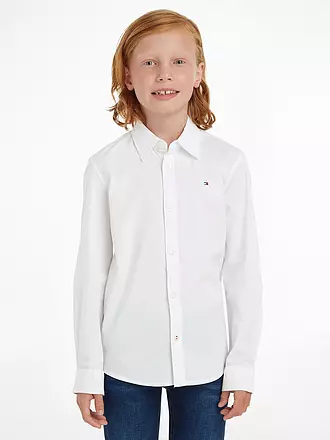 TOMMY HILFIGER | Chemise garçon slim fit | weiss